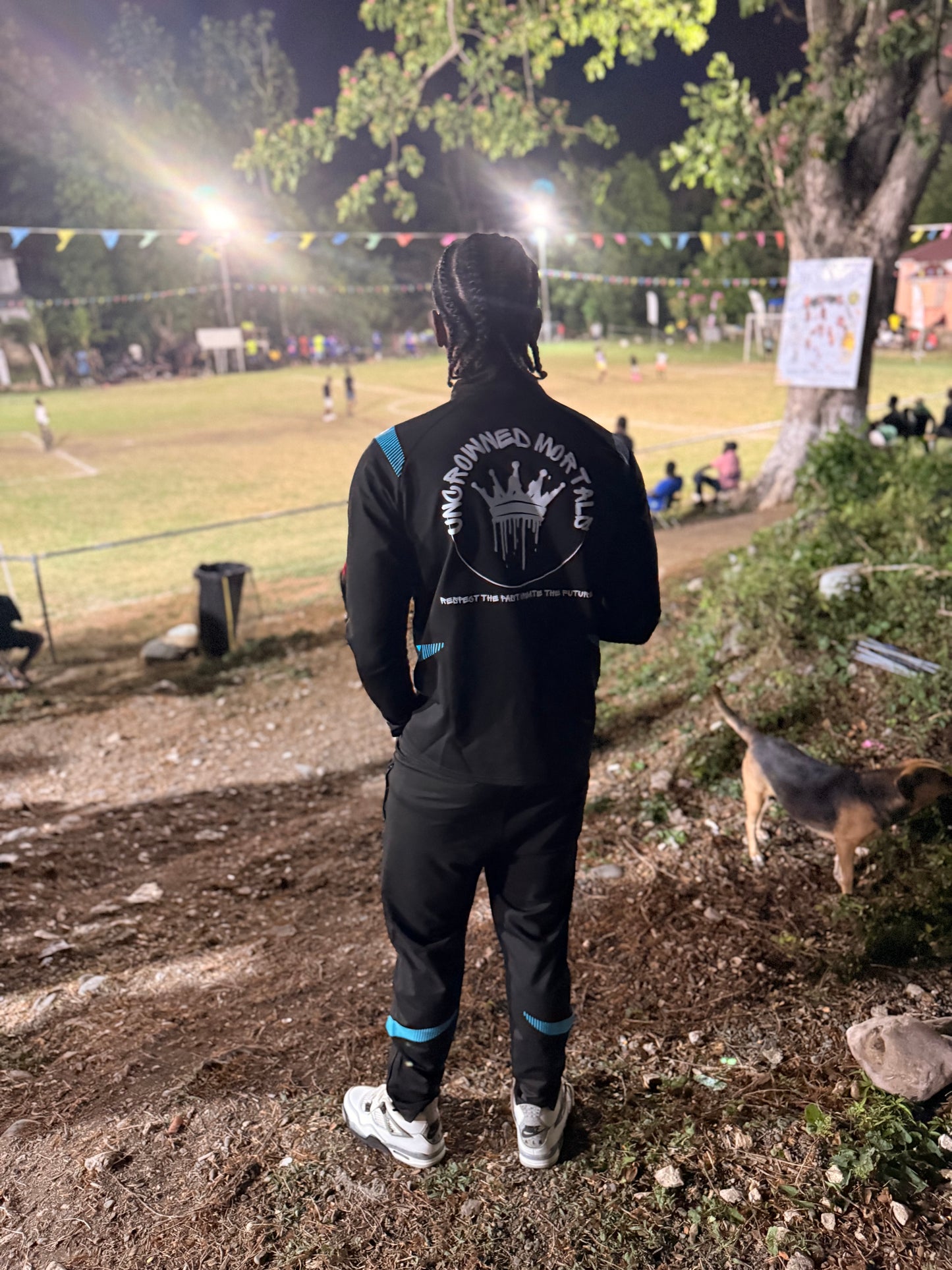 Uncrowned slim fit tracksuit bottoms