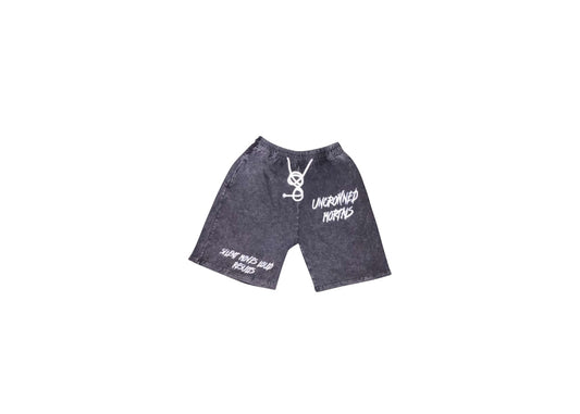 ACID wash shorts (black)